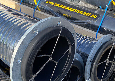 Hand made rubber suction hose